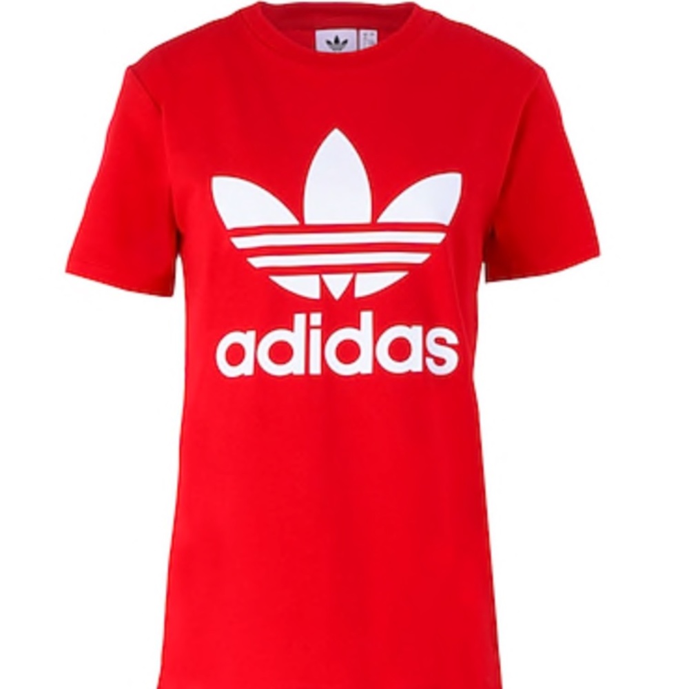 Adidas Red Logo T-Shirt
